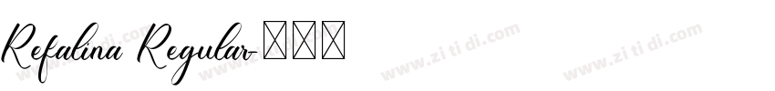 Refalina Regular字体转换